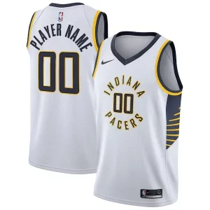 Sofisticado Indiana Pacers Nike 2020/21 Swingman Custom Jersey Association Edition White  para la gran final