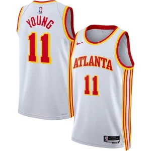 Atractivo Maravilloso Trae Young Atlanta Hawks Nike Unisex Swingman Jersey Association Edition White/Red  para la gran final