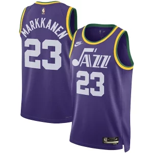 Original Resistente Lauri Markkanen Utah Jazz Nike Unisex 2023/24 Swingman Replica Jersey Classic Edition Purple  para la gran final