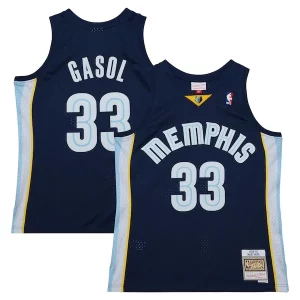 Ideal Robusto Marc Gasol Memphis Grizzlies 2008/09 Hardwood Classics Swingman Throwback Jersey Navy  para la gran final