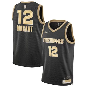 Exquisito Práctico Original Ja Morant Memphis Grizzlies Nike Unisex Select Series Swingman Jersey Black  para la gran final