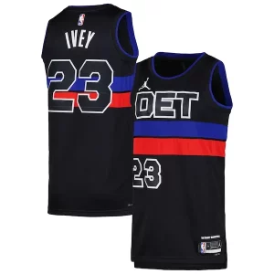 Hermoso Jaden Ivey Detroit Pistons Jordan Brand Unisex Swingman Jersey Statement Edition Black  para la gran final