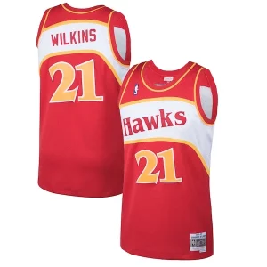 Exquisito Atractivo Delicioso Dominique Wilkins Atlanta Hawks 1986/87 Hardwood Classics Swingman Jersey Red  para la gran final