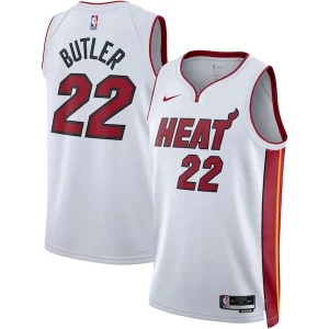 Estupendo Jimmy Butler Miami Heat Nike Unisex Swingman Jersey Association Edition White  para la gran final