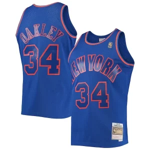 Delicioso Duradero Charles Oakley New York Knicks 1996/97 Hardwood Classics Swingman Jersey Blue  para la gran final