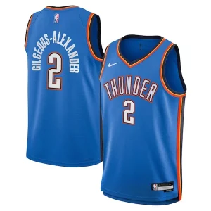 Exquisito Shai Gilgeous Alexander Oklahoma City Thunder Nike Youth Swingman Jersey Icon Edition Blue  para la gran final