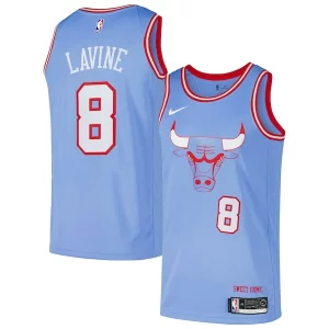 Delicioso Zach LaVine Chicago Bulls Nike Swingman Player Jersey City Edition Blue  para la gran final