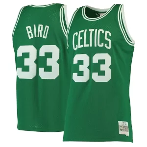 Encantador Larry Bird Boston Celtics Hardwood Classics Swingman Jersey Kelly Green/White  para la gran final