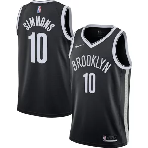 Hermoso Increíble Práctico Ben Simmons Brooklyn Nets Nike 2021/22 Swingman Jersey Icon Edition Black  para la gran final
