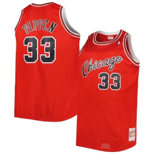 Genial Magnífico Fantástico Scottie Pippen Chicago Bulls Big & Tall Hardwood Classics 2003/04 Swingman Jersey Red  para la gran final