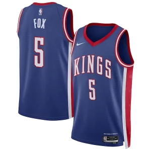 Fácil de llevar Perfecto Sofisticado De'Aaron Fox Sacramento Kings Nike Unisex 2024/25 Swingman Player Jersey City Edition Blue  para la gran final
