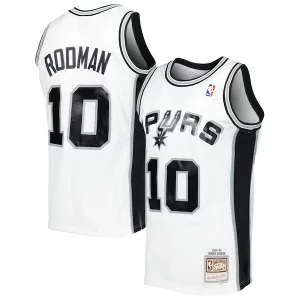 Duradero Dennis Rodman San Antonio Spurs 2001/02 Hardwood Classics Swingman Jersey White  para la gran final