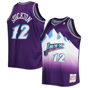 Encantador Hermoso Elegante John Stockton Utah Jazz Big & Tall Hardwood Classics 1996/97 Swingman Jersey Purple  para la gran final