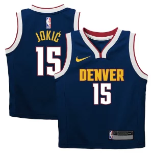 Ideal Clásico Práctico Nikola Jokic Denver Nuggets Nike Toddler Swingman Player Jersey Icon Edition Navy  para la gran final