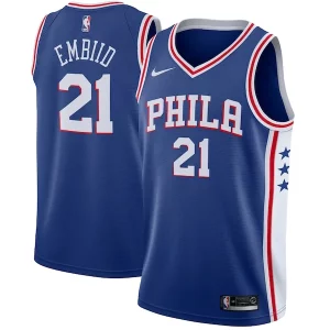 Hermoso Fantástico Joel Embiid Philadelphia 76ers Nike Swingman Jersey Royal Icon Edition  para la gran final