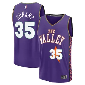 Fácil de llevar Comodo Kevin Durant Phoenix Suns Youth 2024/25 Fast Break Player Jersey City Edition Purple  para la gran final