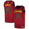 Cool Chulo LeBron James Cleveland Cavaliers Nike Swingman Player Jersey Icon Edition Wine  para la gran final
