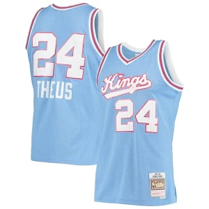 Increíble Comodo Reggie Theus Sacramento Kings 1985/86 Hardwood Classics Swingman Jersey Light Blue  para la gran final