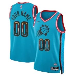 Encantador Phoenix Suns Nike Unisex 2022/23 Swingman Custom Jersey City Edition Turquoise  para la gran final