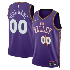 Atractivo Phoenix Suns Nike Unisex 2024/25 Custom Swingman Jersey City Edition Purple  para la gran final