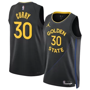 Robusto Stephen Curry Golden State Warriors Jordan Brand Unisex 2024/25 Swingman Jersey Statement Edition Black  para la gran final