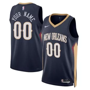 Cool Comodo New Orleans Pelicans Nike Unisex 2022/23 Swingman Custom Jersey Navy Icon Edition  para la gran final