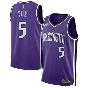 Único Resistente Bonito De'Aaron Fox Sacramento Kings Nike Unisex 2024/25 Swingman Jersey Purple Classic Edition  para la gran final