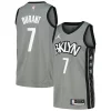 Chulo Bonito Kevin Durant Brooklyn Nets Nike Swingman Player Jersey Statement Edition Gray/Blue  para la gran final