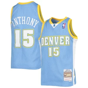 Hermoso Carmelo Anthony Denver Nuggets Youth 2003 04 Hardwood Classics Swingman Jersey Powder Blue  para la gran final