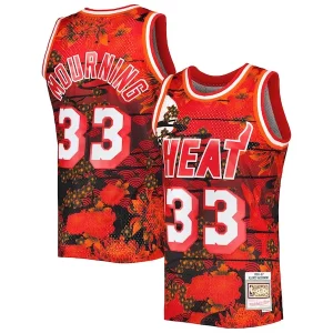 Fantástico Práctico Delicioso Alonzo Mourning Miami Heat 1996/97 Hardwood Classics Lunar New Year Swingman Jersey Red  para la gran final
