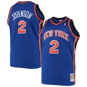 Perfecto Larry Johnson New York Knicks 1998/99 Big & Tall Hardwood Classics Swingman Jersey Blue  para la gran final