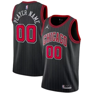Bonito Estupendo Chicago Bulls Jordan Brand Swingman Custom Jersey Statement Edition Black  para la gran final