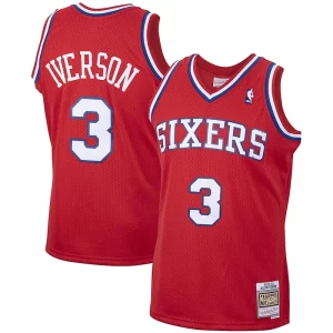 Chulo Ideal Increíble Allen Iverson Philadelphia 76ers 2001/02 Hardwood Classics Swingman Jersey Red  para la gran final