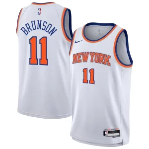 Chulo Bonito Jalen Brunson New York Knicks Nike Youth Association Swingman Jersey White  para la gran final