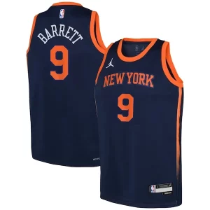 Increíble RJ Barrett New York Knicks Jordan Brand Youth Swingman Jersey Statement Navy  para la gran final