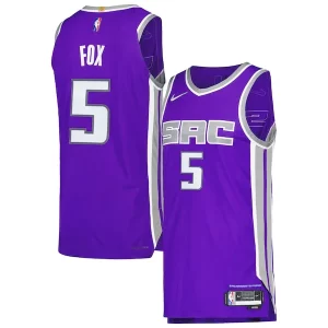 Clásico Lujoso Estupendo De'Aaron Fox Sacramento Kings Nike Authentic Player Jersey Icon Edition Purple  para la gran final