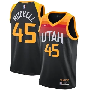 Maravilloso Original Donovan Mitchell Utah Jazz Nike 2021/22 Swingman Player Jersey Black City Edition  para la gran final