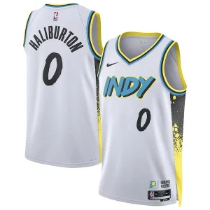 Maravilloso Versátil Tyrese Haliburton Indiana Pacers Nike Unisex 2024/25 Swingman Player Jersey City Edition White  para la gran final