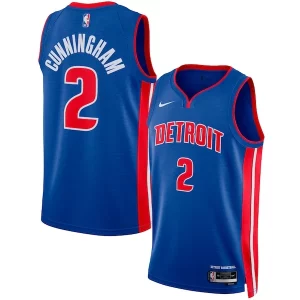 Perfecto Fácil de llevar Cade Cunningham Detroit Pistons Nike Unisex Swingman Jersey Icon Edition Blue/White  para la gran final