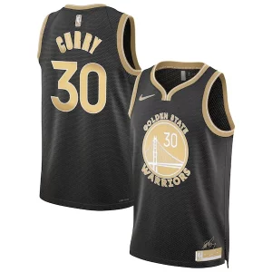 Sofisticado Perfecto Original Stephen Curry Golden State Warriors Nike Unisex Select Series Swingman Jersey Black  para la gran final