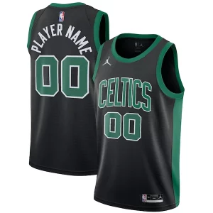 Hermoso Boston Celtics Jordan Brand Swingman Custom Jersey Statement Edition Black  para la gran final