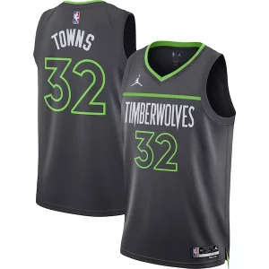 Chulo Karl Anthony Towns Minnesota Timberwolves Jordan Brand Unisex Swingman Jersey Statement Edition Charcoal  para la gran final