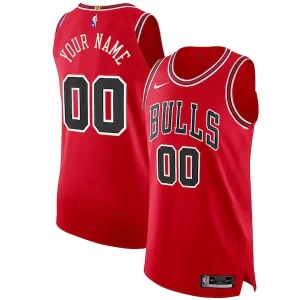 Original Práctico Ideal Chicago Bulls Nike Authentic Custom Jersey Red Icon Edition  para la gran final