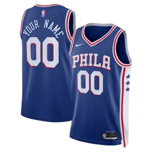 Maravilloso Clásico Philadelphia 76ers Nike Unisex 2022/23 Swingman Custom Jersey Royal Icon Edition  para la gran final