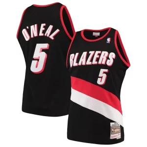 Perfecto Maravilloso Fácil de llevar Jermaine O'Neal Portland Trail Blazers 1999/00 Hardwood Classics Swingman Jersey Black  para la gran final
