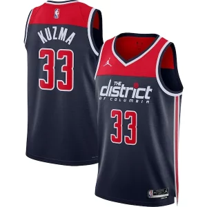 Elegante Kyle Kuzma Washington Wizards Jordan Brand Unisex Swingman Jersey Statement Edition Navy  para la gran final