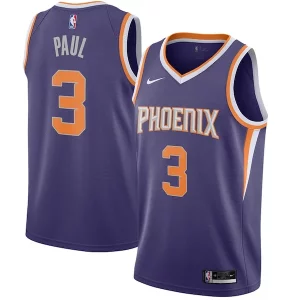 Cool Resistente Chris Paul Phoenix Suns Nike 2020/21 Swingman Jersey Purple Icon Edition  para la gran final