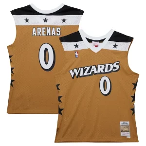 Resistente Hermoso Fantástico Gilbert Arenas Washington Wizards 2006/07 Hardwood Classics Swingman Jersey Gold  para la gran final