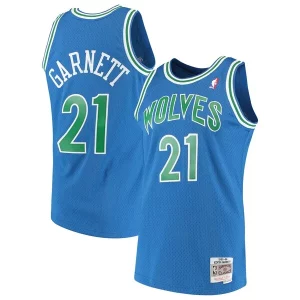 Sofisticado Clásico Kevin Garnett Minnesota Timberwolves 1995/96 Hardwood Classics Swingman Jersey Blue  para la gran final