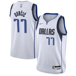 Increíble Luka Dončić Dallas Mavericks Nike Youth Swingman Jersey Association Edition White  para la gran final
